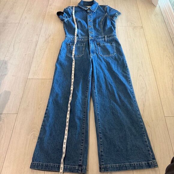 Rolla's Sailor Short Sleeve Denim Jumpsuit size XL - Picture 2 of 11